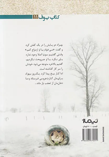 کلبه ای در مزرعه ی برفی